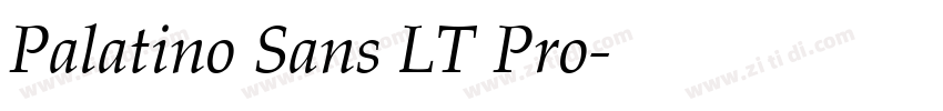 Palatino Sans LT Pro字体转换